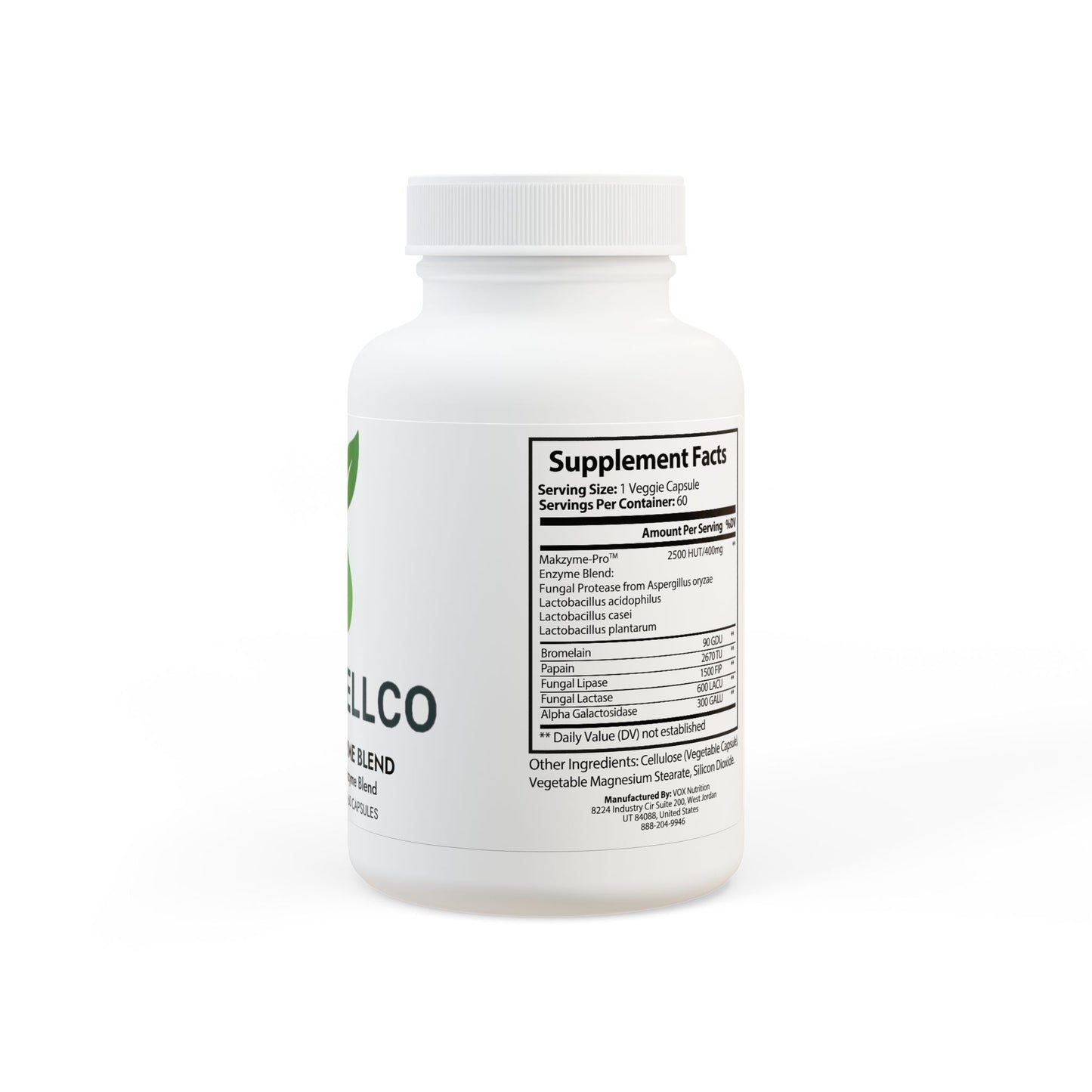 Digestive Enzyme Blend Supplement (60 Capsules)