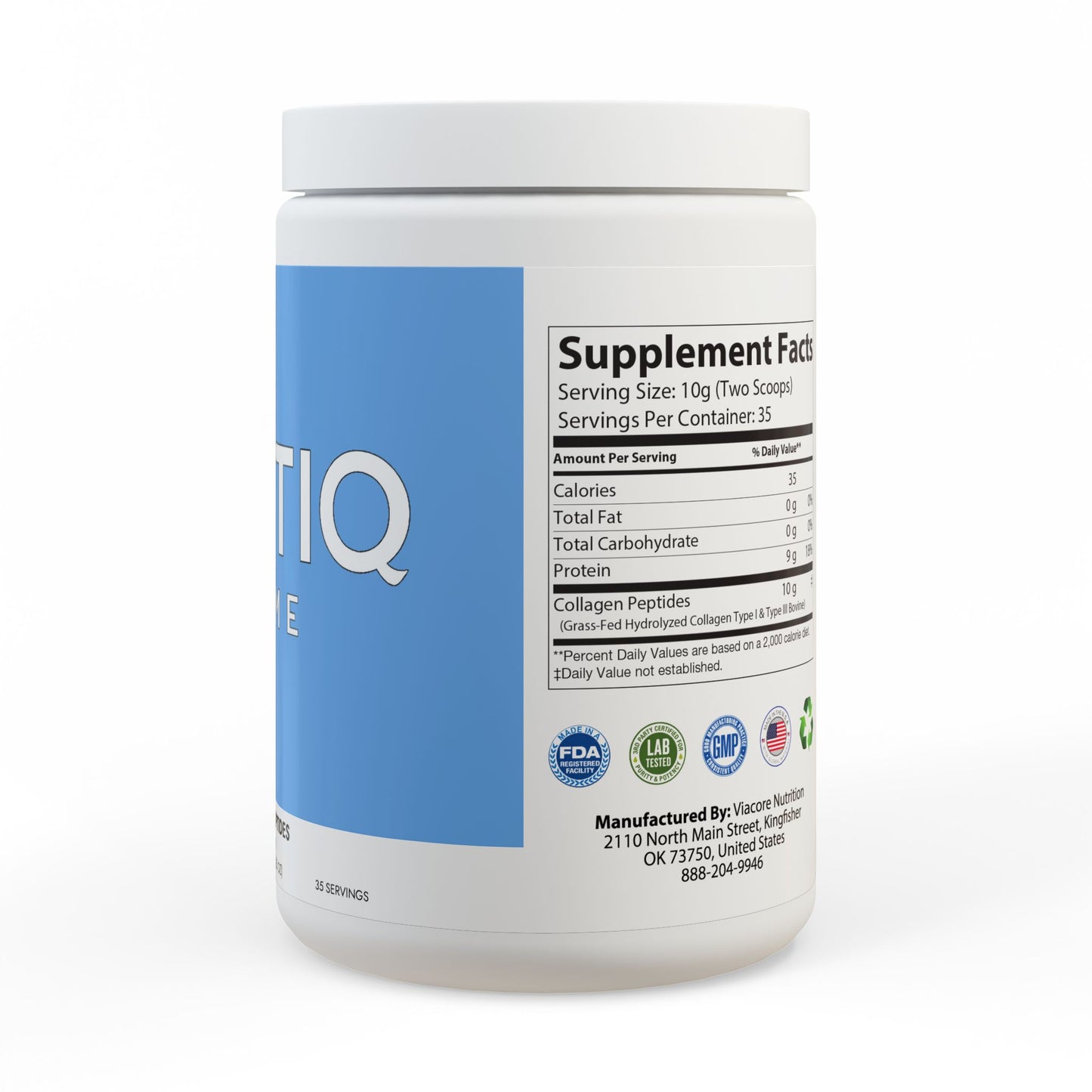 Collagen Peptides Type I & III Supplement (350g, 12.3oz)